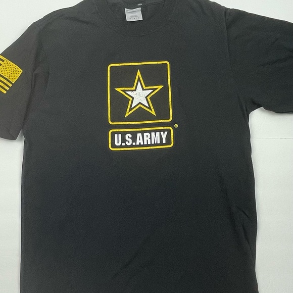 Vintage 2000s Army Strong Military USA BLACK T SHIRT - Picture 3 of 8